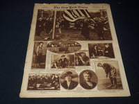 1922 APRIL 2 NEW YORK TIMES PICTURE SECTION - BABE RUTH - NICE PHOTOS - NT 9475