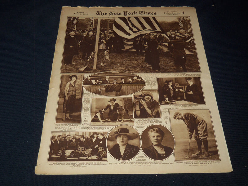 1922 APRIL 2 NEW YORK TIMES PICTURE SECTION - BABE RUTH - NICE PHOTOS - NT 9475