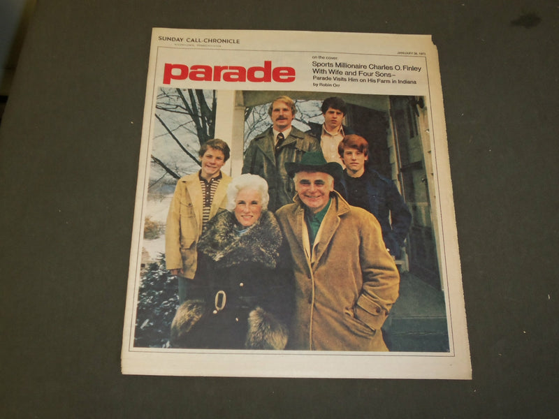 1973 JANUARY 28 SUNDAY CALL-CHRONICLE NEWSPAPER - CHARLES O. FINLEY - NP 3427