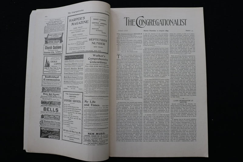 1895 AUGUST 22 THE CONGREGATIONALIST MAGAZINE - PROFESSOR A. B. BRUCE - K 2337