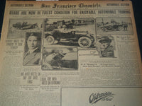 1912 APRIL 7 SAN FRANCISCO CHRONICLE SUNDAY AUTOMOBILE SECTION - NT 7611