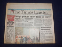 1991 FEB 16 WILKES-BARRE TIMES LEADER - IRAQ'S PULLOUT OFFER: HOAX? - NP 8093