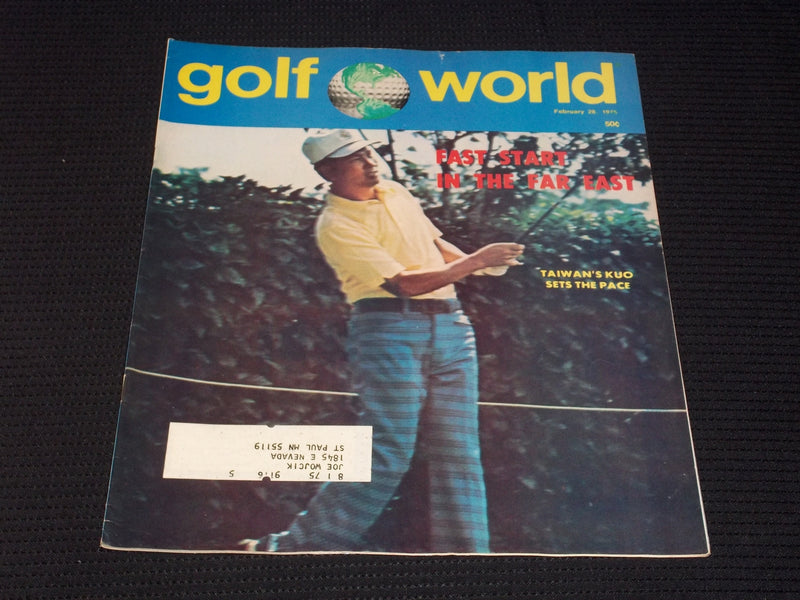 1975 FEBRUARY 28 GOLF WORLD MAGAZINE - KUO CHIE-HSIUNG FRONT COVER - E 6715