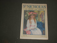 1919 APRIL ST. NICHOLAS MAGAZINE - NORMAN ROCKWELL ILLUSTRATION IN AD - B 4613