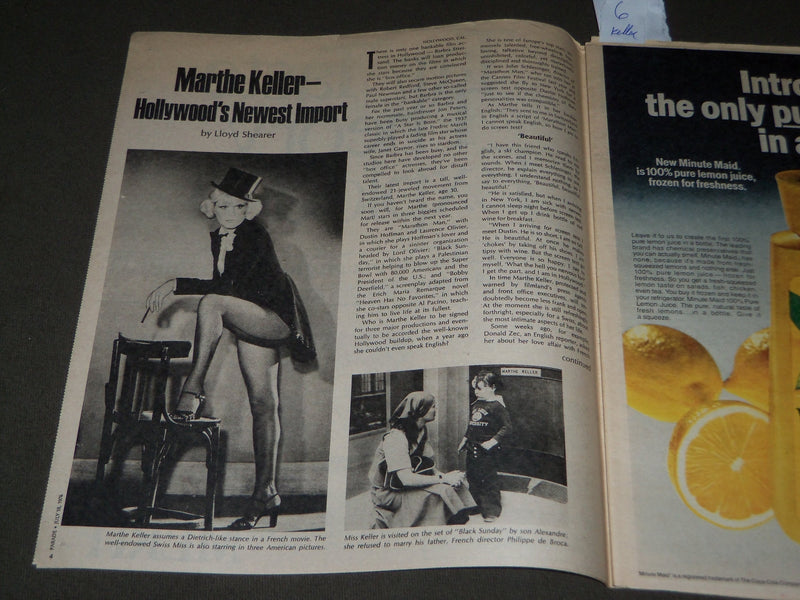 1976 JULY 18 SUNDAY RECORD PARADE MAGAZINE SECTION - MARTHE KELLER - J 2942