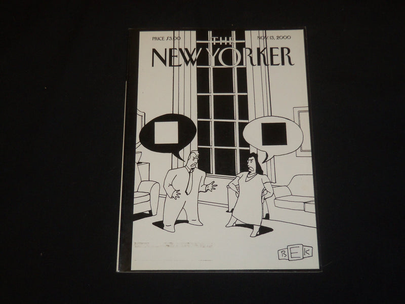 2000 NOVEMBER 13 THE NEW YORKER MAGAZINE - ILLUSTRATED COVER - NY 2056