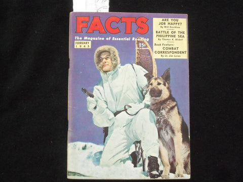 1945 FEBRUARY FACTS MAGAZINE - THE MAGAZINE OF ESSENTIAL READING - J 9982