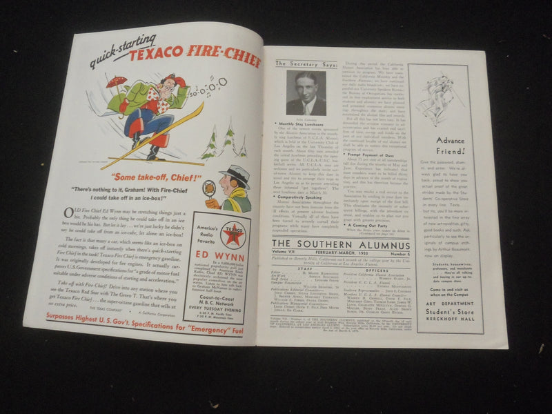 1933 FEB-MAR UNIVERSITY OF CALIFORNIA SOUTHERN ALUMNUS MAGAZINE - SP 6311Y