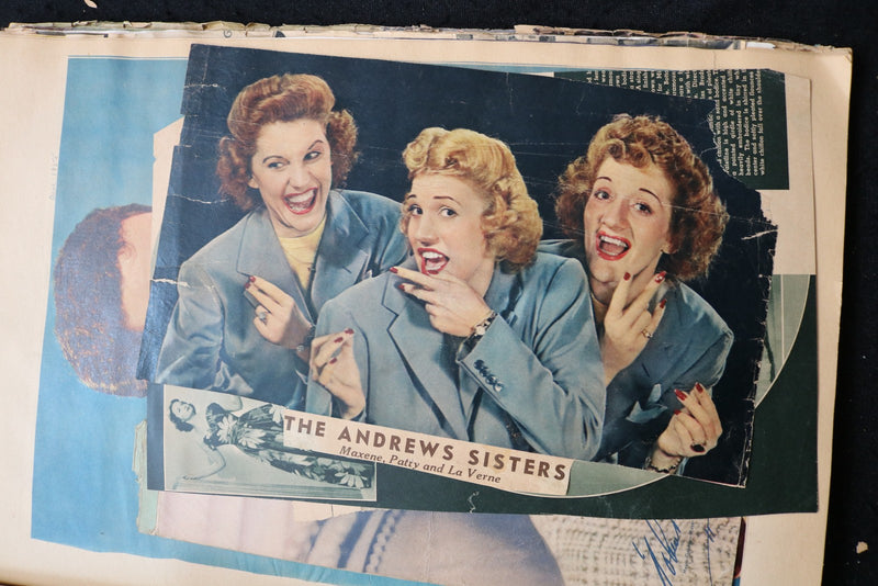 HOLLYWOOD MOVIE STARS SCRAPBOOK - HUMPHREY BOGART - ALAN LADD - E 24912