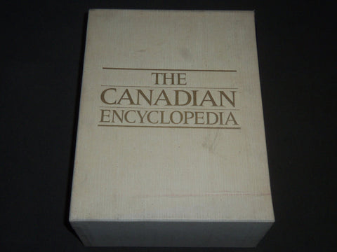 1985 THE CANADIAN ENCYCLOPEDIA BOXED SET OF 3 VOLUMES BY HURTIG - R 112