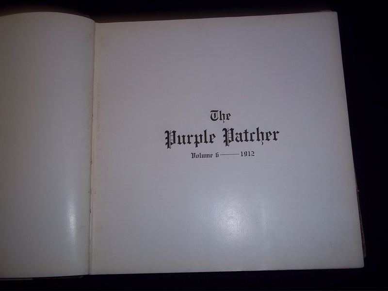 1912 THE PURPLE PATCHER HOLY CROSS COLLEGE YEARBOOK - MASSACHUSETTS - YB 731