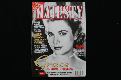 1996 MARCH MAJESTY MAGAZINE - PRINCESS GRACE COVER - E 19989