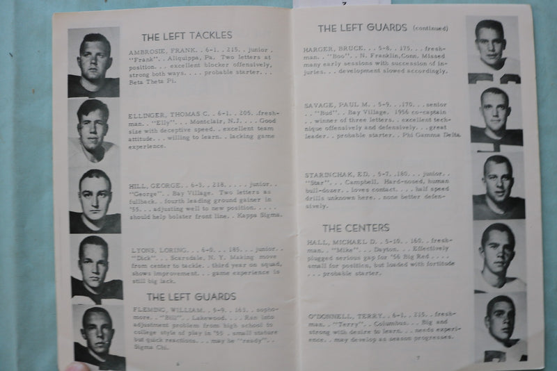 1956 SEP 29 DENISON UNIVERSITY VS. MT. UNION COLLEGE FOOTBALL PROGRAM - K 3316