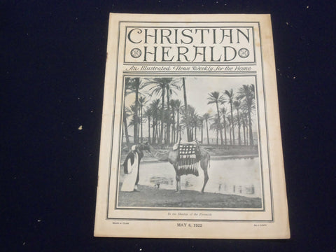 1922 MAY 6 CHRISTIAN HERALD MAGAZINE - IN THE SHADOW OF THE PYRAMIDS - ST 6598