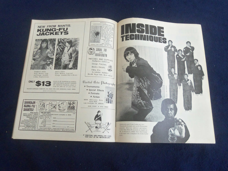 1974 OCTOBER INSIDE KUNG FU MAGAZINE - THE BRUCE LEE BOOK - F 375L