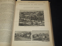 1883-1884 THE HOUR MAGAZINE BOUND VOLUME LOT OF 2 - NEW YORK - KD 3340K