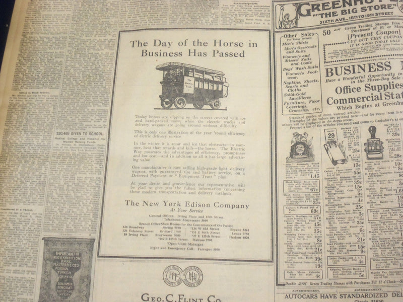 1916 FEBRUARY 15 NEW YORK TIMES - ARETHUSA IS HIT BY MINE, 10 DEAD - NT 9036