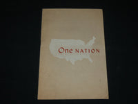 1950'S ONE NATION - RECONSTRUCTION FUND EPISCOPAL CHURCH BOOK - J 6504