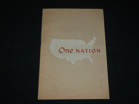 1950'S ONE NATION - RECONSTRUCTION FUND EPISCOPAL CHURCH BOOK - J 6504
