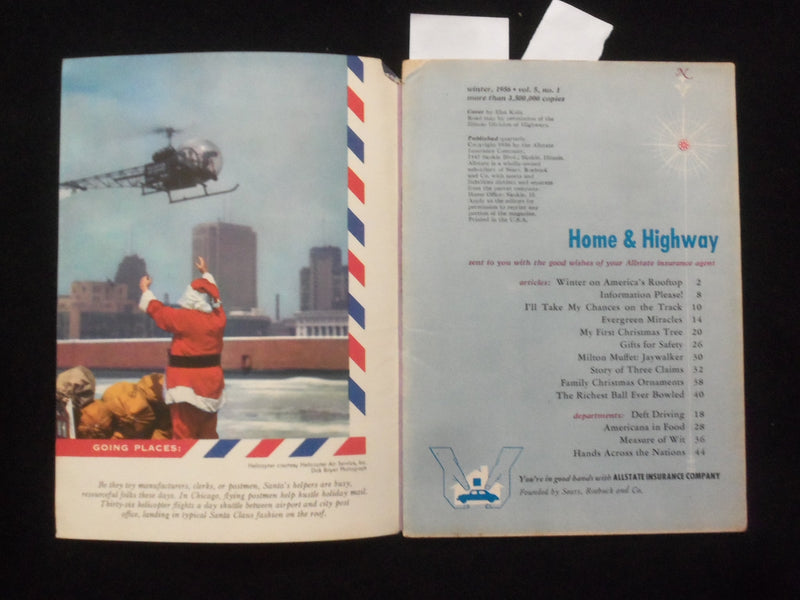 1953 WINTER & 1956 WINTER HOME & HIGHWAY MAGAZINE - LOT OF 2 - K 103