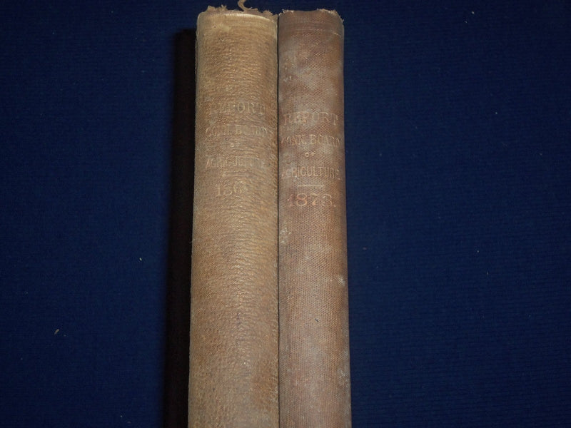 1869-1874 CONNECTICUT BOARD OF AGRICULTURE BOUND VOLUME LOT OF 2 - KD 2993