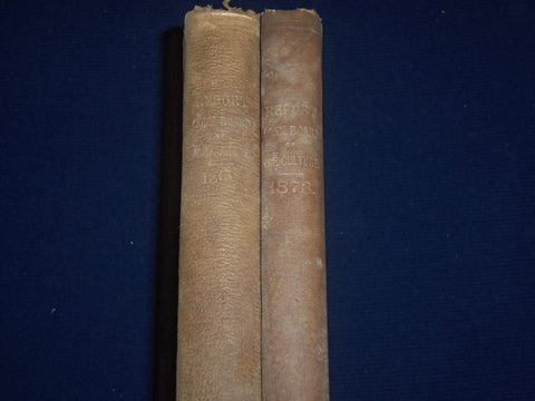 1869-1874 CONNECTICUT BOARD OF AGRICULTURE BOUND VOLUME LOT OF 2 - KD 2993