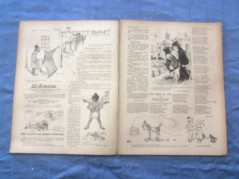 1902 JAN 25 LE SOURIRE MAGAZINE - ILLUSTRATED COMEDY - FRENCH TEXT - SP 4864V