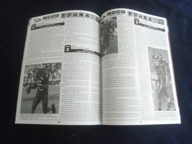 2007 NORTH CAROLINA CENTRAL UNIVERSITY EAGLES YEARBOOK - SP 1216D