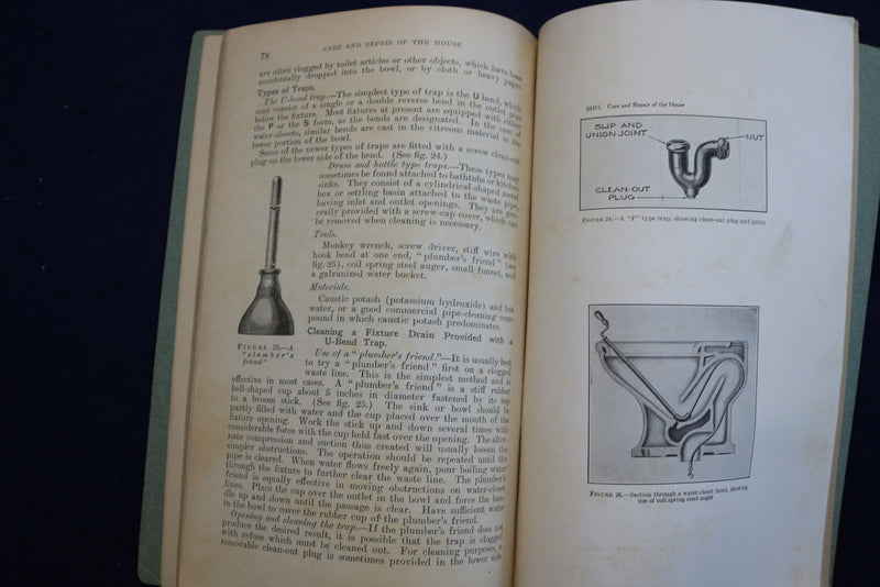1931 CARE AND REPAIR OF THE HOUSE SOFTCOVER BOOK BY VINCENT B. PHELAN - K 817