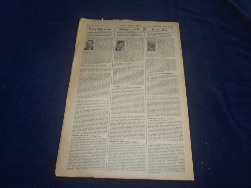 1965 JAN 18 THE DAILY RACING FORM - APOLLO VICTOR IN HIALEAH INAUGURAL - NP 5492