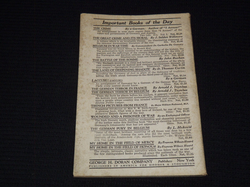 1918 THE ZEEBRUGGE AFFAIR BOOK BY KEBLE HOWARD - SOFTCOVER - J 7435