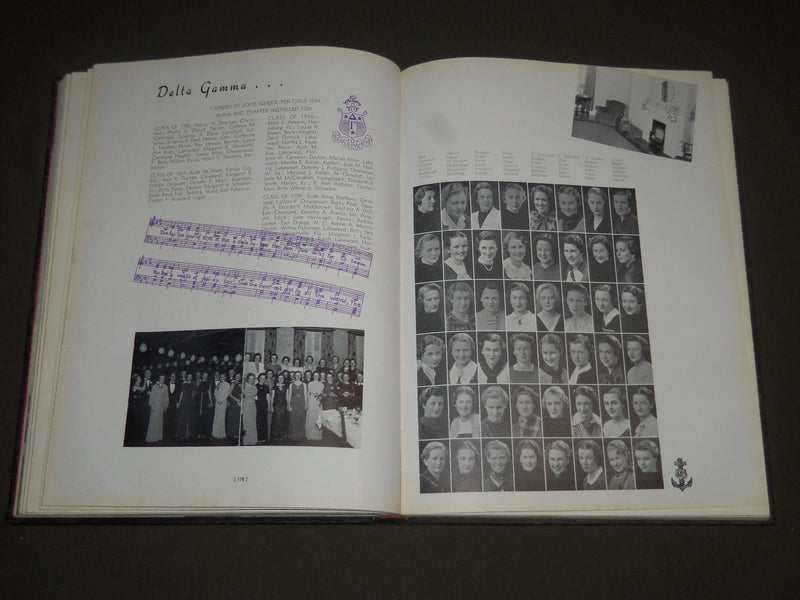 1936 LE BIJOU OHIO WESLEYAN UNIVERSITY YEARBOOK - DELAWARE OHIO - YB 1262