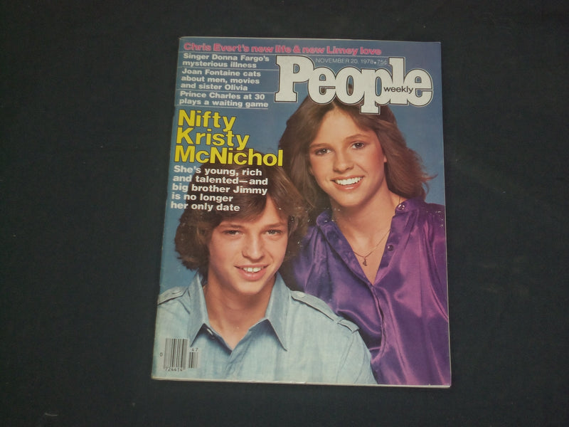 1978 NOVEMBER 20 PEOPLE MAGAZINE - KRISTY & JIMMY MCNICHOL - B 4860