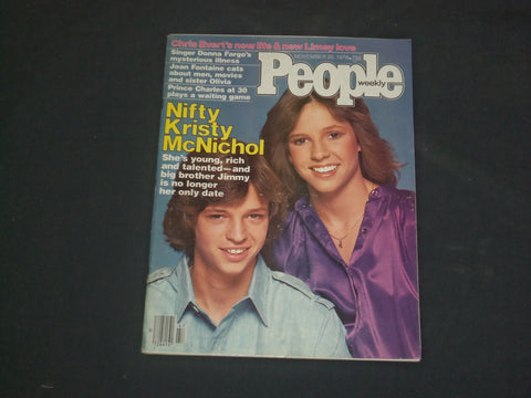 1978 NOVEMBER 20 PEOPLE MAGAZINE - KRISTY & JIMMY MCNICHOL - B 4860