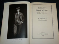 1948 GREAT MORNING AUTOBIOGRAPHY HARDCOVER BOOK BY OSBERT SITWELL - KD 6688