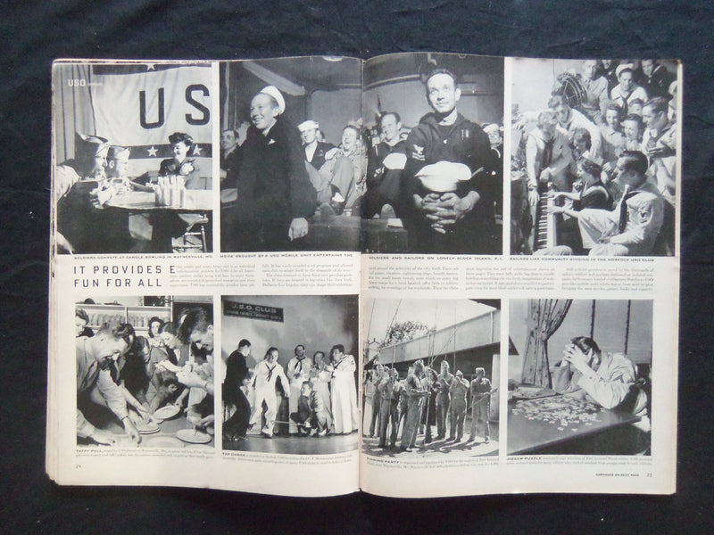1942 JUNE 29 LIFE MAGAZINE - USO VICTORY BELLE - L 293