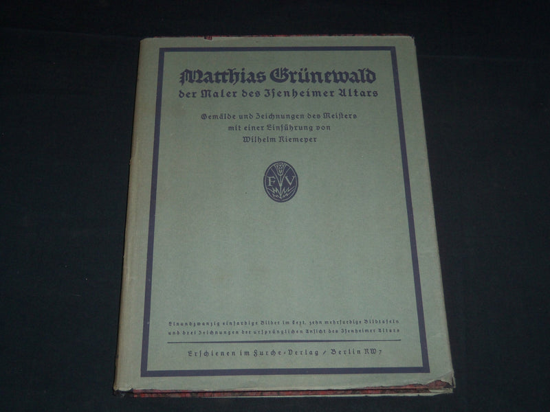 1921 MATTHIAS GRUNEWALD DER MALER DES ISENHEIMER BOOK - GERMAN - KD 935