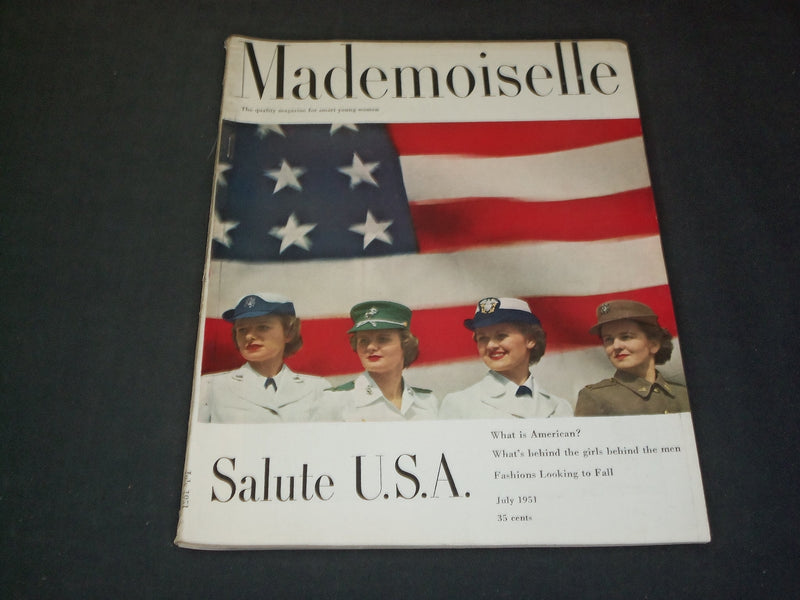 1951 JULY MADEMOISELLE MAGAZINE - SALUTE U.S.A. - SP 6768