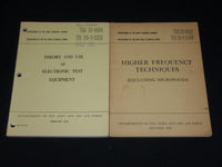 1951-1952 DEPARTMENT OF THE ARMY ELECTRONICS MANUALS LOT OF 4 - O 2434