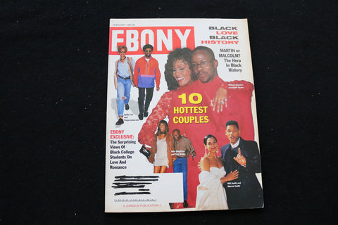 1994 FEBRUARY EBONY MAGAZINE - 10 HOTTEST COUPLES COVER - ST 1012ZA