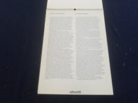 1977 ST. MARK'S MOSAICS - OLIVETTI CALENDAR - GREAT PAINTINGS - ST 2648F