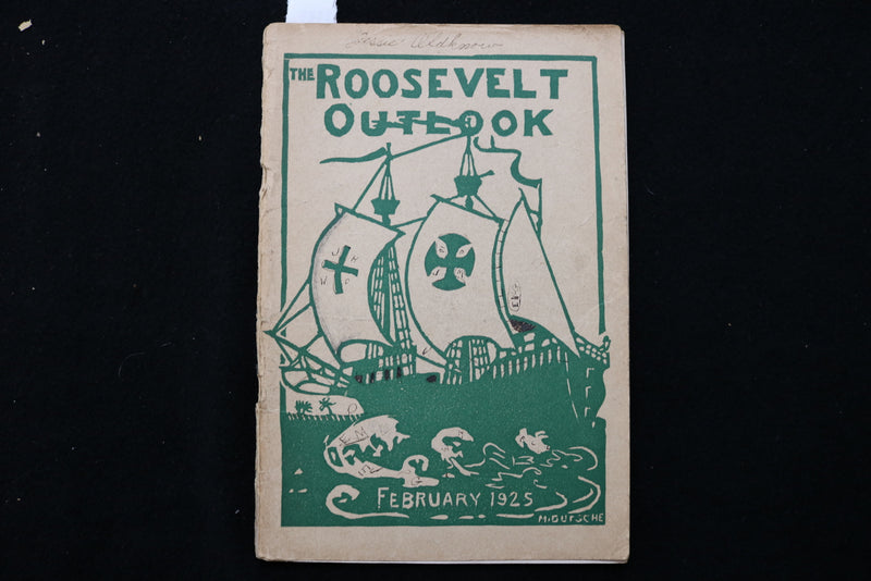 1925-1926 ROOSEVELT JUNIOR HS OUTLOOK MAGAZINE- GERMANTOWN, PA- LOT OF 7- K 2443