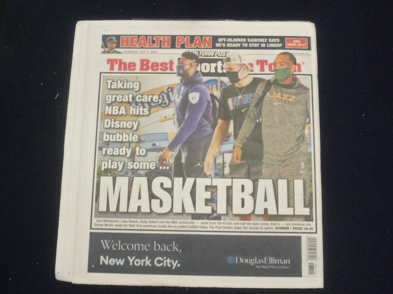 2020 JULY 9 NEW YORK POST NEWSPAPER - NBA READY TO PLAY AT DISNEY WORLD COMPLEX