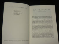 1968 THE NEW ENGLAND VILLAGE SCENE -1800 SOFTCOVER BOOK BY FENNELLY - J 7073