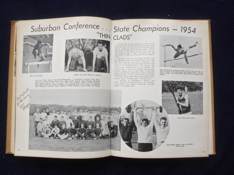 1955 SHADOWS HENRY B. WHITEHORNE HIGH SCHOOL YEARBOOK - VERONA, NJ - YB 3019