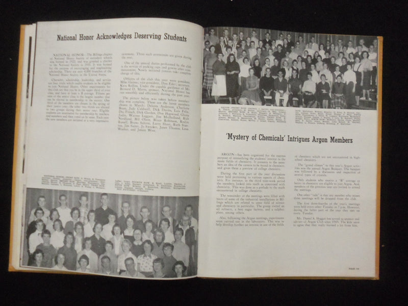 1959 THE KYOTE BILLINGS SENIOR HIGH SCHOOL YEARBOOK - BILLINGS, MONTANA- YB 3339