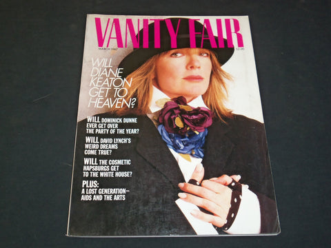 1987 MARCH VANITY FAIR MAGAZINE - DIANE KEATON, PHOTO BY LEIBOVITZ - SP 4957