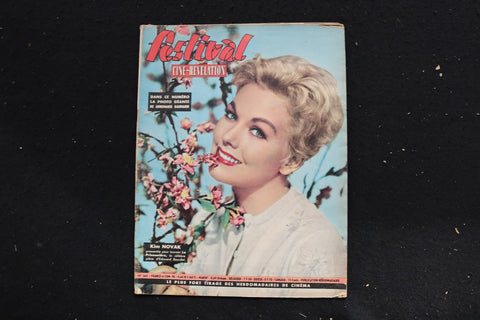 1960 APRIL 26 FESTIVAL CINE-REVELATION MAGAZINE - KIM NOVAK COVER - E 25834