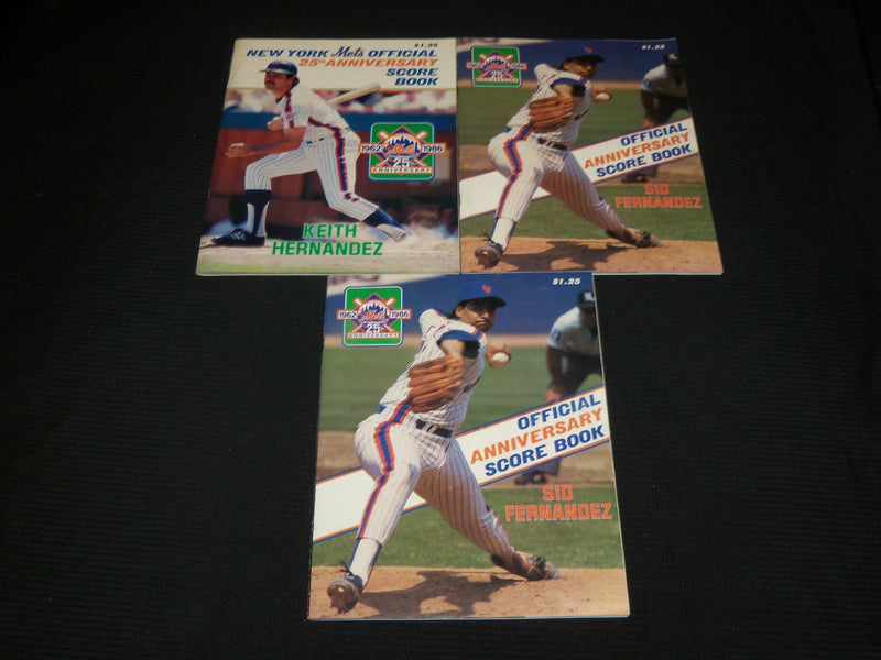1984-1989 NEW YORK METS SCORECARD MAGAZINES LOT OF 14 - CALENDAR - O 2805A