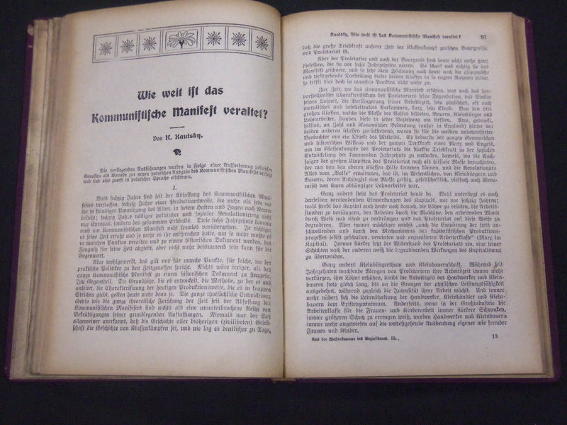 1903-1905 AUS DER WAFFENKAMMER DES SOZALISMUS VOLUMES LOT OF 4 - KD 38